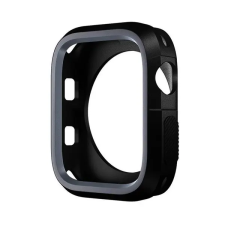 Phoner Twin Apple Watch szilikon tok, 41mm, fekete/szürke okosóra kellék