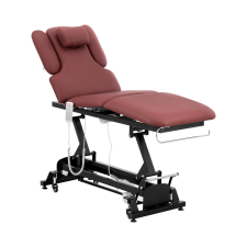 physa Masszázságy - 3 motor - 250 kg - fekete/bordó szépségápolási bútor