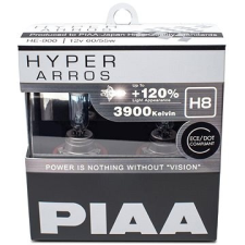 PIAA Hyper Arros 3900K H8 + 120% növelt fényerő, 2 db autó izzó, izzókészlet