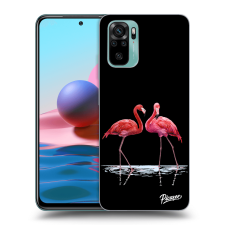 Picasee ULTIMATE CASE Xiaomi Redmi Note 10 - készülékre - Flamingos couple tok és táska