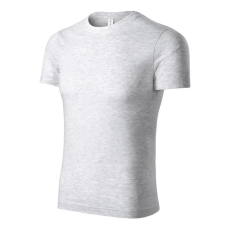 Piccolio P73 Paint unisex póló világosszürke melírozott színben