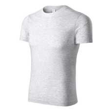 Piccolio P73 Paint unisex póló világosszürke melírozott színben