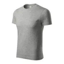 Piccolio P74 Peak unisex póló sötétszürke melírozott színben női póló