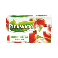 Pickwick Herba tea, 20x2,5 g, PICKWICK, csipkebogyó hibiszkusszal tea
