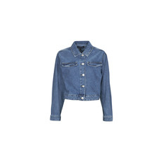 Pieces Farmerkabátok PCTESSIE LS DNM JACKET MB873 Kék EU XS
