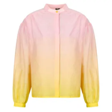 Pieces Ingek / Blúzok PCBIBIANE LS WVN SHIRT Rózsaszín EU XL blúz