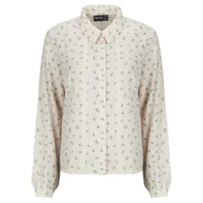 Pieces Ingek / Blúzok PCJOLLIE LS SHIRT Bézs EU XL blúz