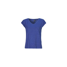 Pieces Rövid ujjú pólók PCBILLO TEE LUREX STRIPES Kék EU XL