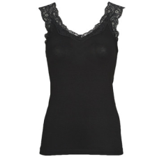 Pieces Trikók / Ujjatlan pólók PCBARBERA LACE TOP Fekete EU XS női póló