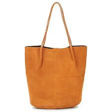 Pieces Válltáskák PCBRIANNA SUEDE SHOPPER Barna Egy méret kézitáska és bőrönd