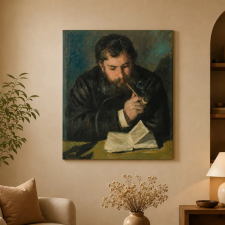  Pierre-Auguste Renoir - Claude Monet olvas vászonkép dekoráció