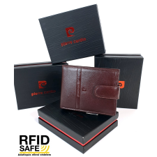 Pierre Cardin RF védett, kis nyelves barna férfi pénztárca PC21255 pénztárca