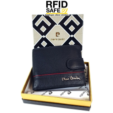 Pierre Cardin RFID védett, kis nyelves fekete, bordó betétes férfi pénztárca 15323 pénztárca