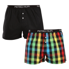 Pietro Filipi 2PACK férfi bő szárú boxeralsók Pietro Filipi többszínű (2TC001) L férfi alsó