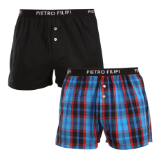 Pietro Filipi 2PACK férfi bő szárú boxeralsók Pietro Filipi többszínű (2TC003) XXL