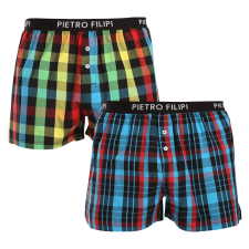 Pietro Filipi 2PACK férfi bő szárú boxeralsók Pietro Filipi többszínű (2TC005) M férfi alsó