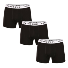 Pietro Filipi 3PACK Férfi boxeralsó Pietro Filipi fekete (3BCL003) XXL férfi alsó