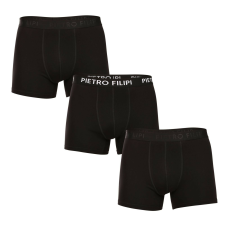 Pietro Filipi 3PACK Férfi boxeralsó Pietro Filipi fekete (3BCL005) XL férfi alsó