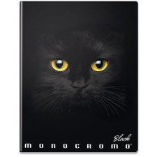 PIGNA Monocromo Black A4, varrott, vonalas füzet