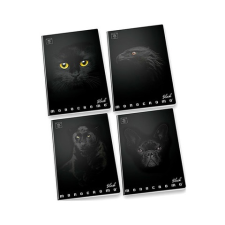 PIGNA : Monocromo Black négyzetrácsos füzet - A4, 87-38, többféle füzet