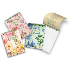 PIGNA Nature Flowers A5 50 lapos kockás spirálos jegyzettömb füzet