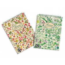 PIGNA Nature Flowers A6 50 lapos kockás spirálos jegyzettömb jegyzettömb
