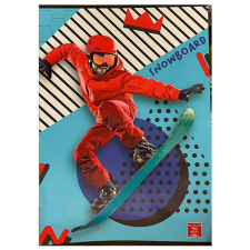 PIGNA SPORT kockás füzet - 42 lapos A4 - Snowboard füzet