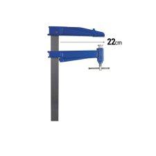 Piher Asztalosipari szoritó 220x1000mm S-100 barkácsolás, csiszolás, rögzítés
