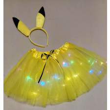 PIKACHU Pokemon kislány jelmez világító, ledes szoknyával farsangra jelmez