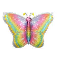 Pillangó Pastel Butterfly, Pillangó fólia lufi 64 cm party kellék