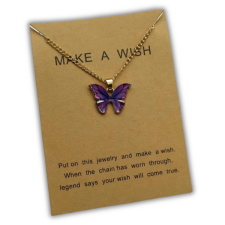 Pillangós kívánság nyaklánc nyaklánc