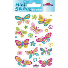  Pillangós mini dombornyomott matrica - 12x8 cm matrica