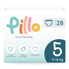 Pillo prémium minőségű, szuper nedvszívó, praktikus bugyipelenka 5 (junior), 11-16kg, 28db pelenka