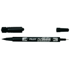 Pilot Alkoholos marker, 0,8/2 mm, kétvégű, Pilot Twin fekete (SCA-TM-B-BG) filctoll, marker