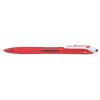 Pilot Golyóstoll, 0,22 mm, nyomógombos, PILOT "Rexgrip", piros