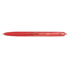 Pilot Golyóstoll, 0,22 mm, nyomógombos, PILOT &quot;Super Grip G&quot;, piros toll
