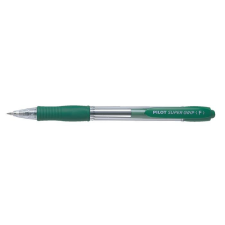 Pilot Golyóstoll, 0,22 mm, nyomógombos, PILOT &quot;Super Grip&quot;, zöld toll