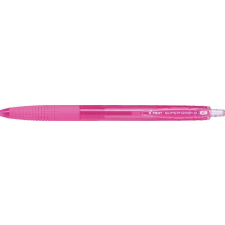 Pilot Golyóstoll, 0,22 mm, nyomógombos, PILOT Super Grip G , rózsaszín toll