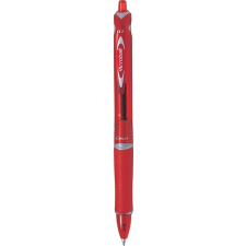 PILOT Golyóstoll, 0,25 mm, nyomógombos, PILOT "Acroball", piros toll