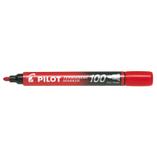PILOT Magyarországi Fióktelepe Pilot Permanent marker 100 gömbölyű hegyű piros filctoll, marker