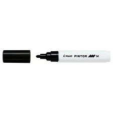 Pilot Pintor Akril dekormarker, Medium, fekete filctoll, marker