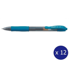 Pilot Zselés toll 0,7mm, nyomógombos Pilot G-2, írásszín türkiz toll