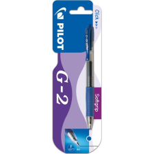 Pilot Zseléstoll, 0,25 mm, nyomógombos, PILOT "G-2", kék (364878) toll