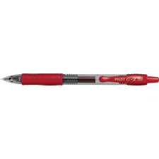 Pilot Zseléstoll, 0,32 mm, nyomógombos, PILOT "G-2", piros toll
