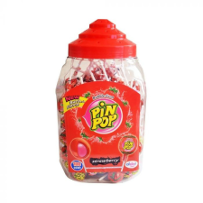 Pin Pop nyalóka strawberry 100*18 g 1800 g csokoládé és édesség