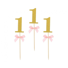  Pink 1st Birthday díszítő pálca 10 db-os party kellék