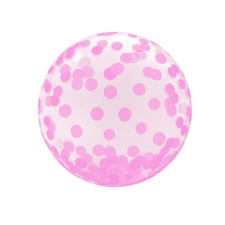  Pink Dots Aqua gömb fólia lufi 46 cm party kellék