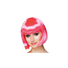 Pink rövid paróka jelmez