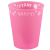  Pink, Rózsaszín micro prémium műanyag pohár 250 ml