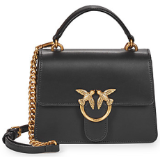 Pinko Válltáskák LOVE ONE TOP HANDLE MINI LIGHT VITELLO SETA Fekete Egy méret
